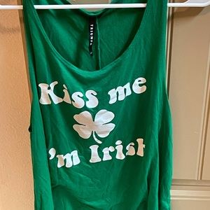 Kiss Me I’m Irish Green Tank